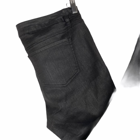 Dex Skinny Distressed Coated Denim - Picture 8 of 15